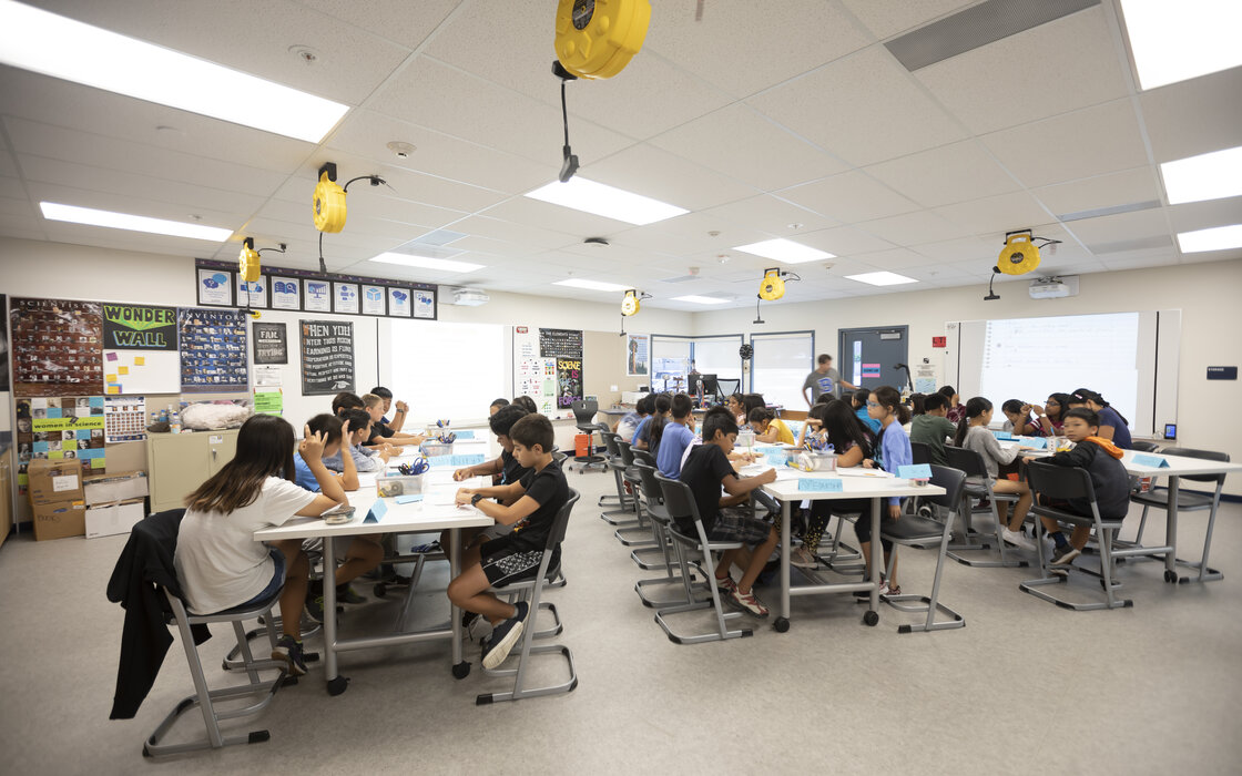 Students in the Design Lab for Science