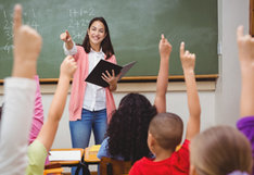 students in class