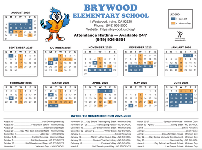 Brywood Calendar